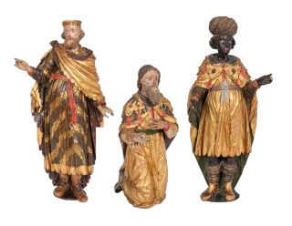 A Baroque sculptures "The three Magi'