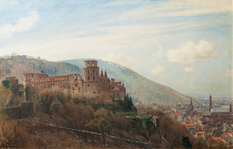 Heidelberger Schloß im Vorfrühling