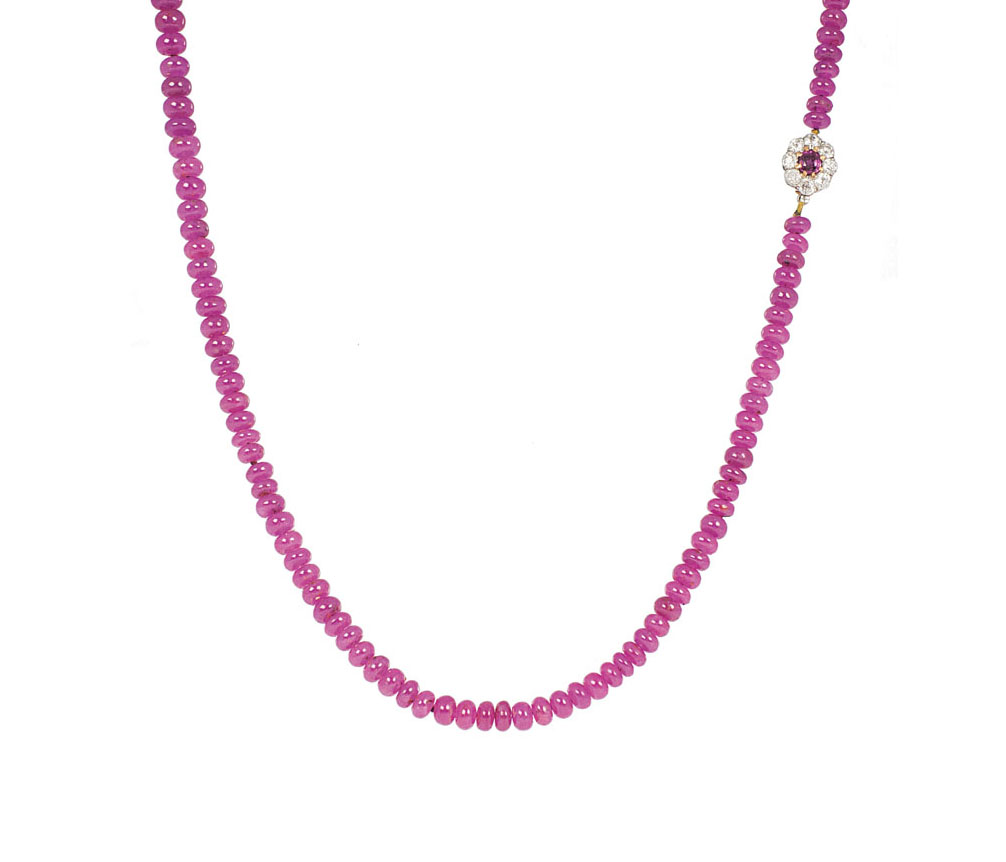 A ruby necklace
