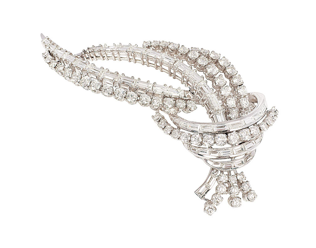 A highcarat diamond brooch