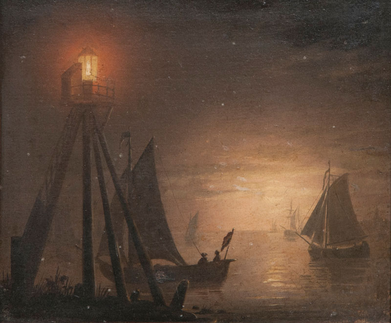 Boats in Moonlight