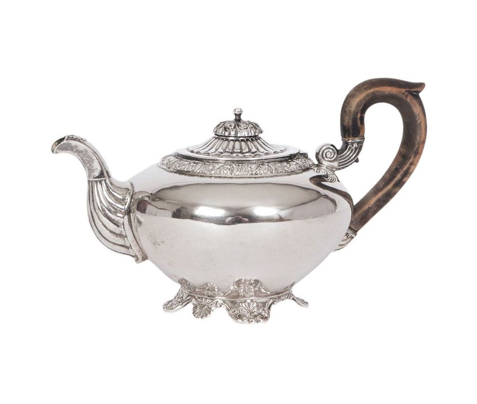 A Biedermeier teapot