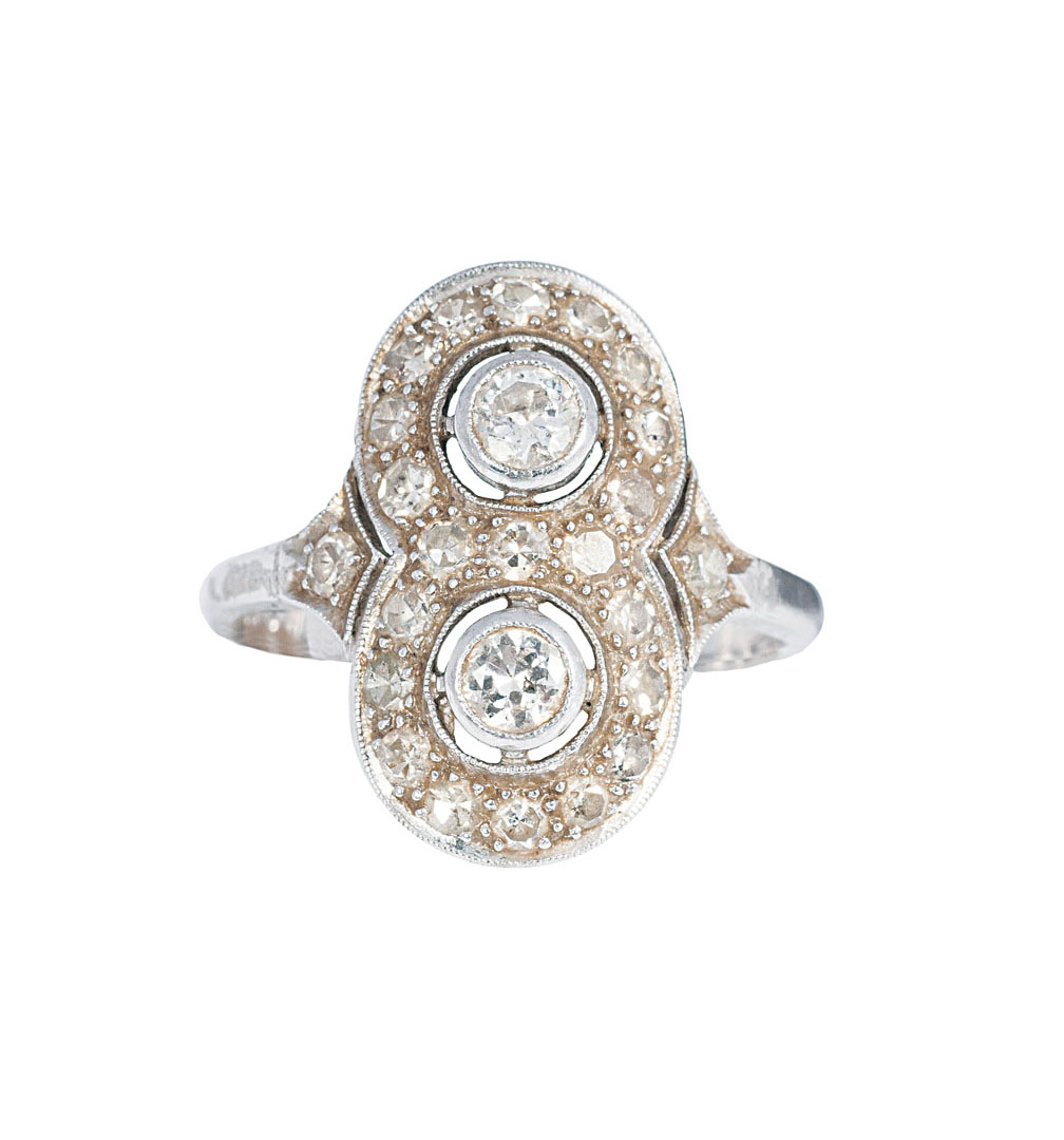 Jugendstil-Diamant-Ring