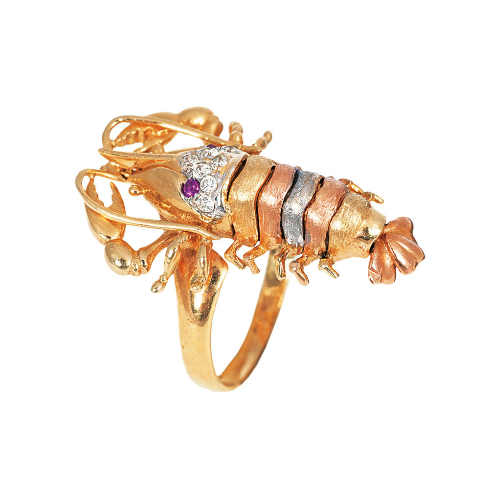 A golden ring 'Lobster'
