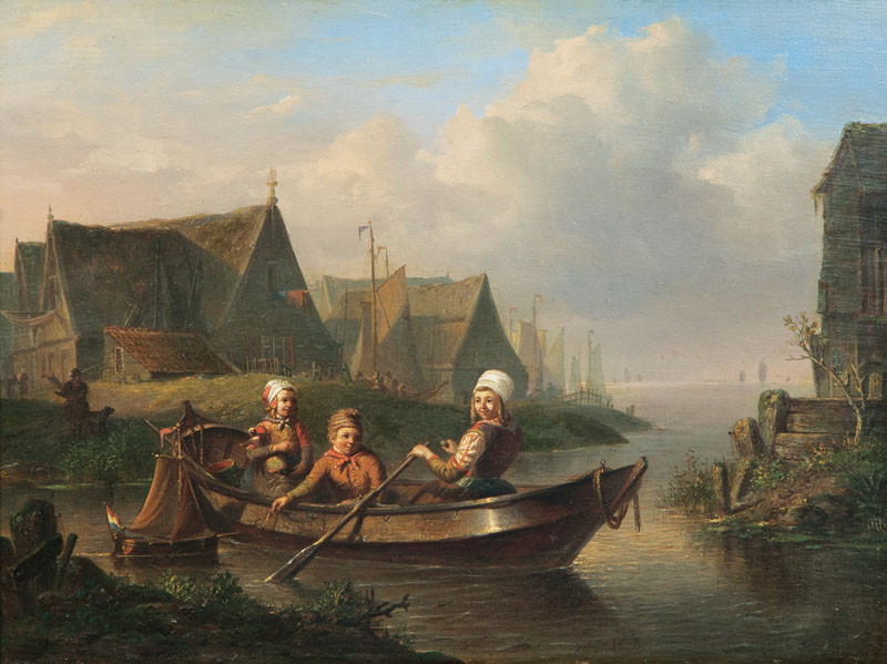 Johan Mari Henri ten Kate - Children in a Rowing Boat Children in a Rowing Boat