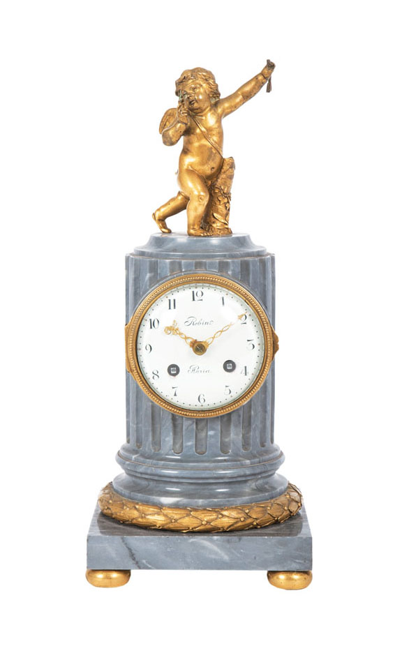 Napoleon-III-Pendule mit Putto