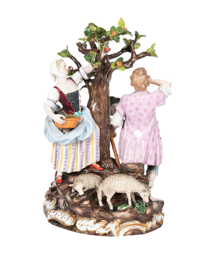 A figural group 'Apple harvest'