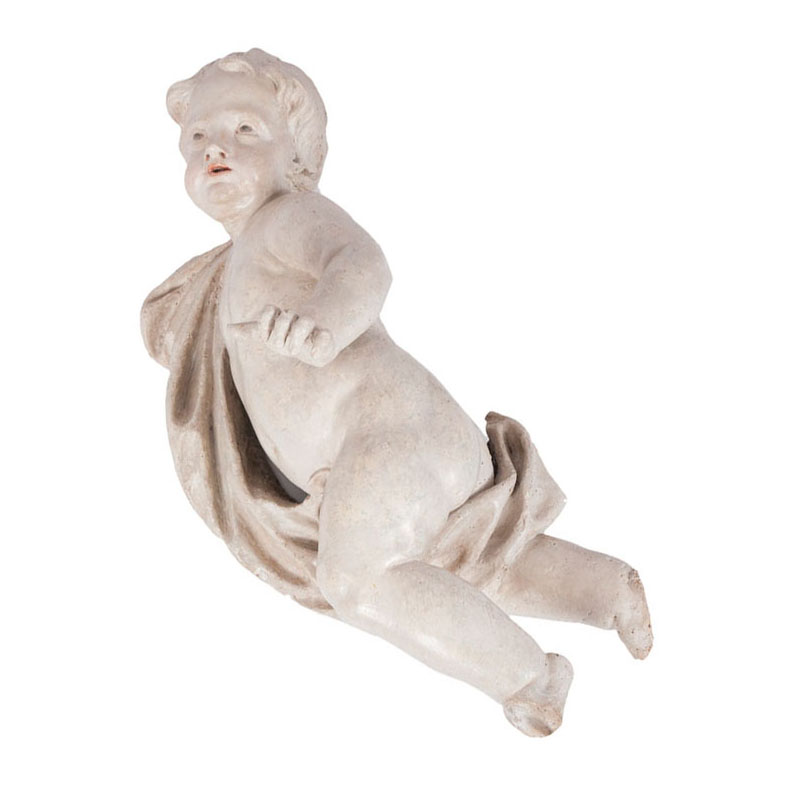 A Rococo sculpture 'Flying angel'