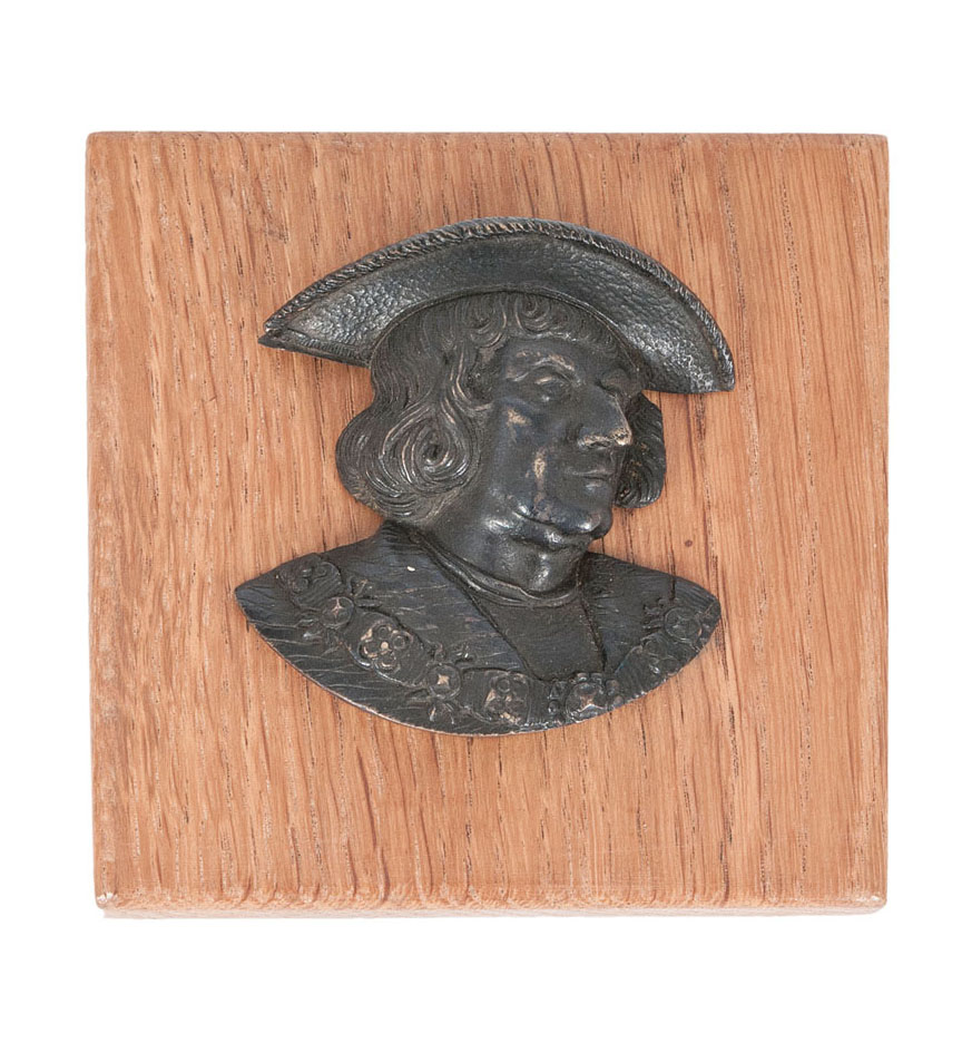 A small bronze portrait of 'Emperor Maximilian'