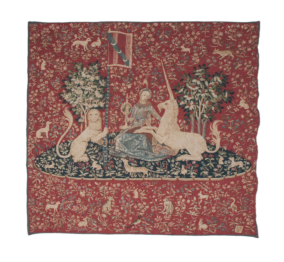 Decorative Tapestry 'lady with the unicorn'