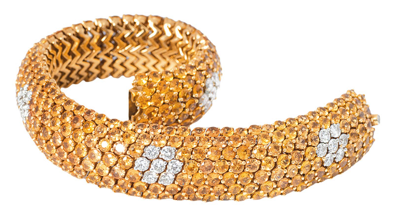 A highcarat sapphire diamond bracelet - image 2