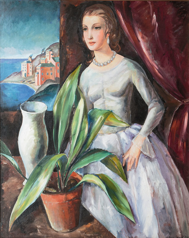 Portrait einer Dame in St. Tropez