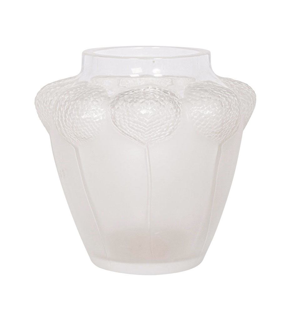 Cristallerie Lalique & Cie, gegr. 1885 von René Lalique - An Art Deco vase 'Coton' An Art Deco vase 'Coton'