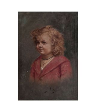 Portrait eines blondgelockten Mädchens