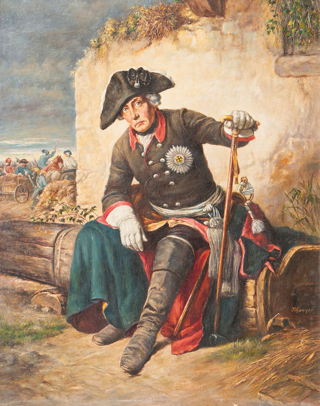 Friedrich der Große nach der Schlacht von Kolin