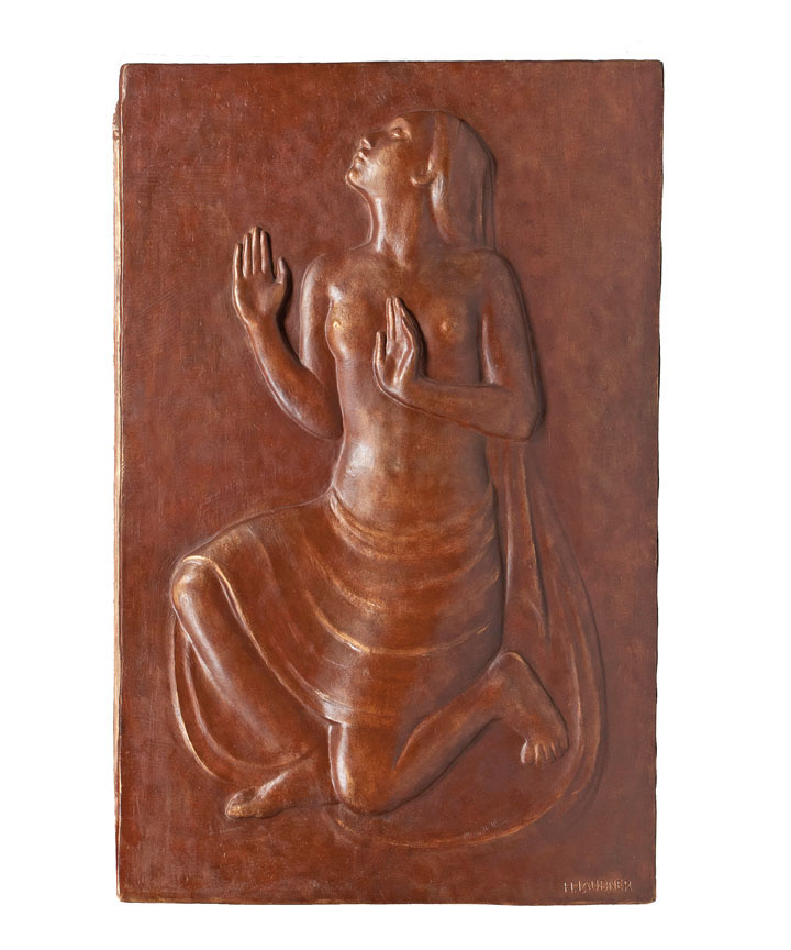A plaster relief 'dancer'