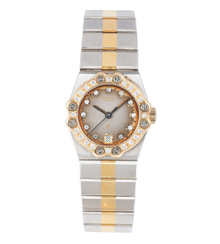 Damen-Armbanduhr mit Diamant-Besatz 'St. Moritz' von Chopard