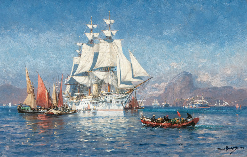 German Steamship off Gibraltar