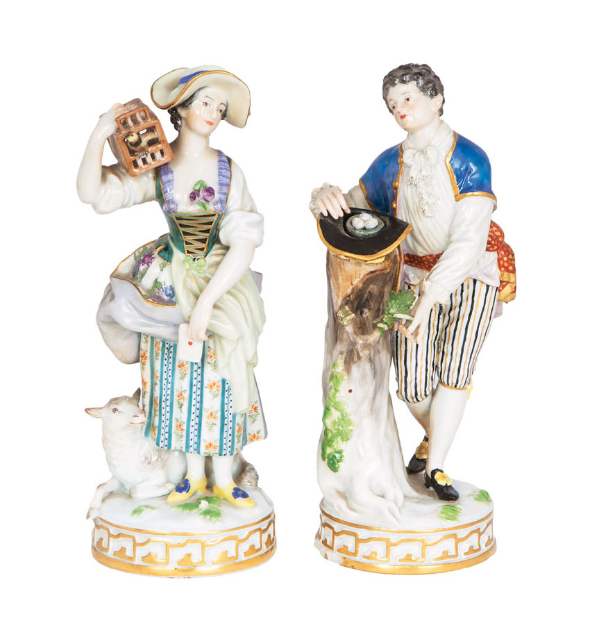 Paar galante Schäferfiguren