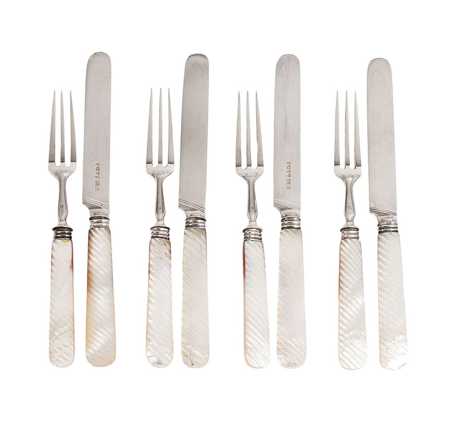 A Victorian desser cutlery