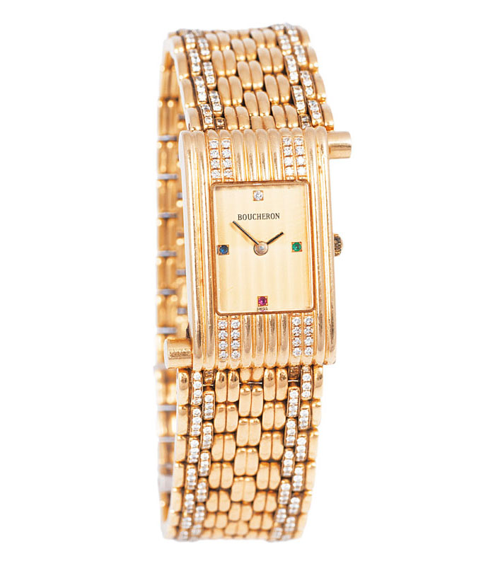 A lady's watch with diamonds 'Reflet' by Boucheron