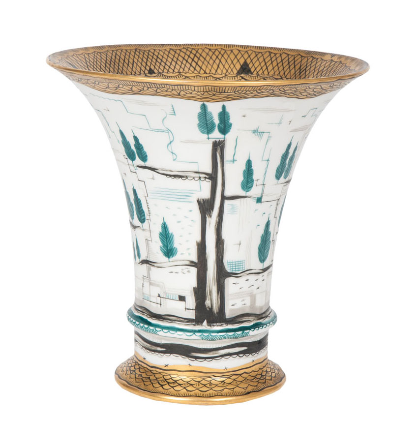 An exceptional vase with geometric decor An exceptional vase with geometric decor
