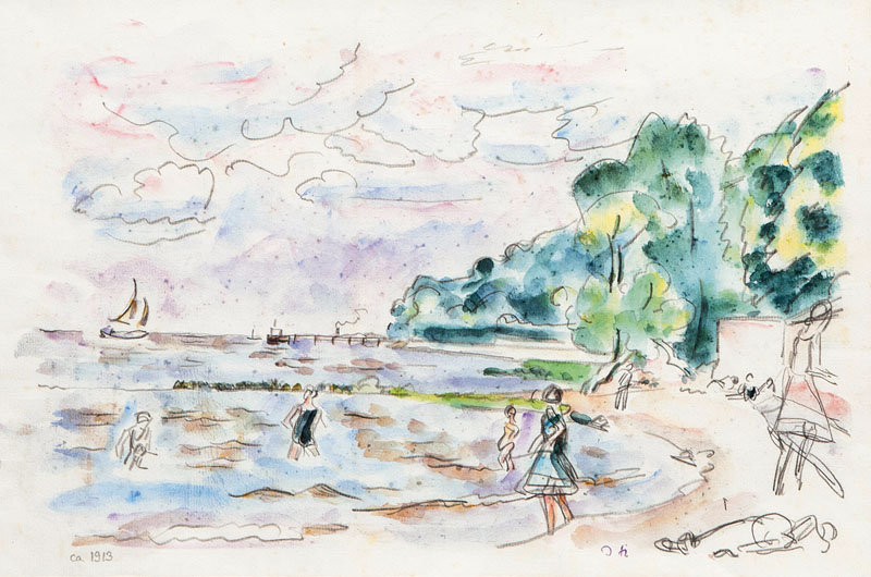 Bathers by the Elbe