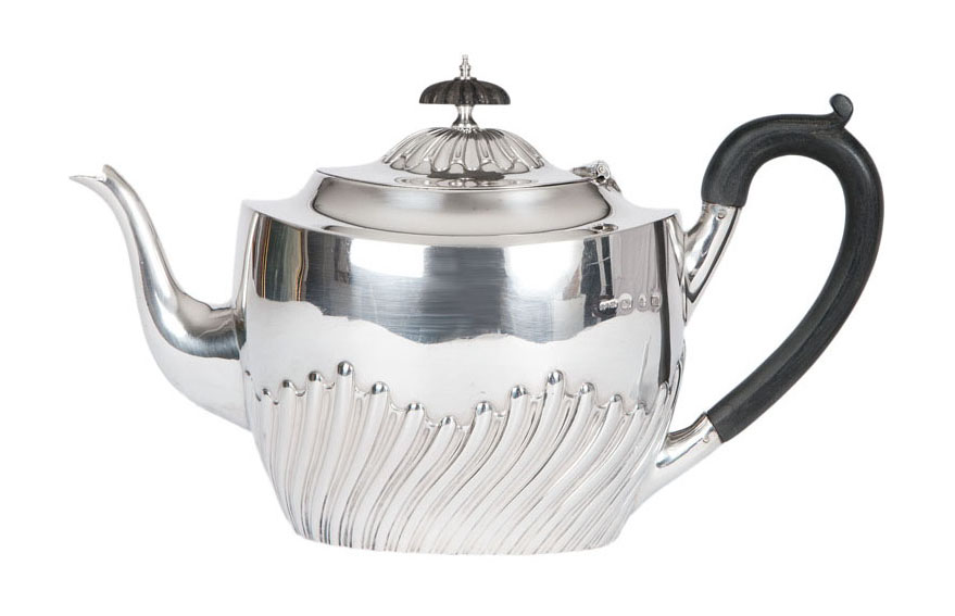 A Victorian tea pot