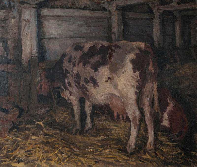 Friedrich Schaper - Kühe im Stall Kühe im Stall