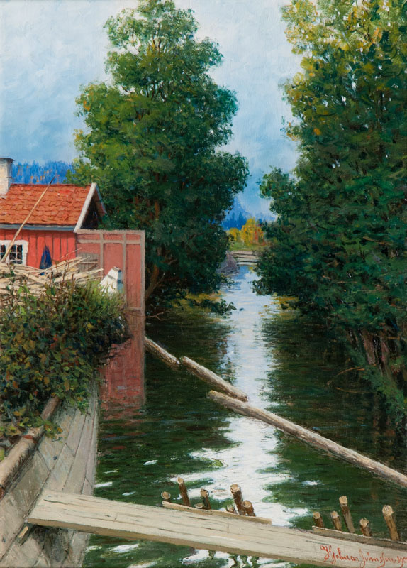 Hjalmar Johnssen - Idyl by a Channel Idyl by a Channel