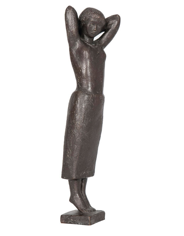 Bronze-Skulptur 'Am Morgen'