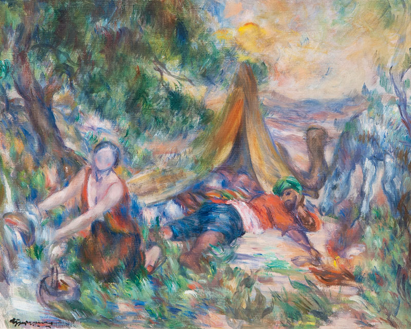 Fritz Friedrichs - Rast in der Wüste Rast in der Wüste