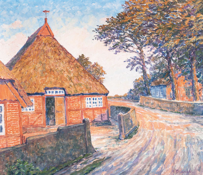 Heinrich Blunck-Heikendorf - Village in the Probstei Village in the Probstei