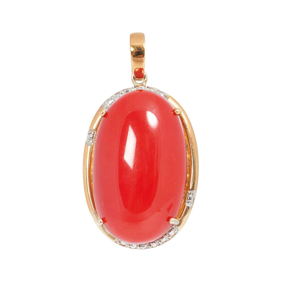 A coral pendant