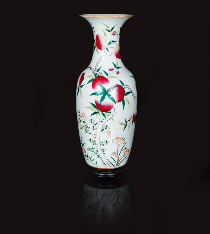 Große Vase mit Symbolen der Langlebigkeit