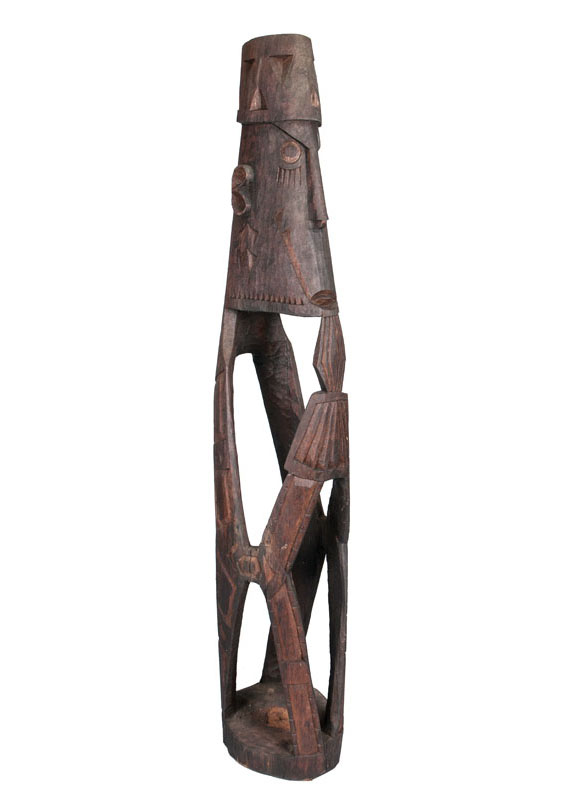 Zeremonielle Asmat Holz-Figur 'Mbitoro'