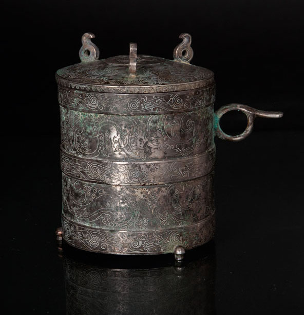 An exceptional and rare lidded cup