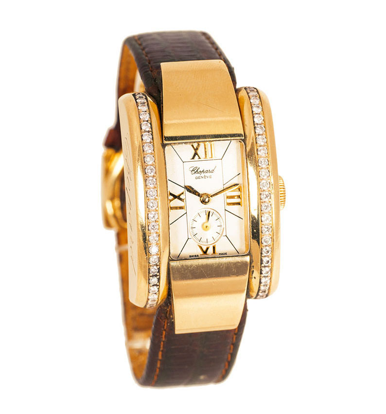 Damen-Armbanduhr 'La Strada' von Chopard mit Brillant-Besatz