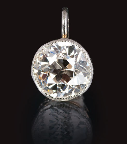 A highcarat old cut diamond pendant