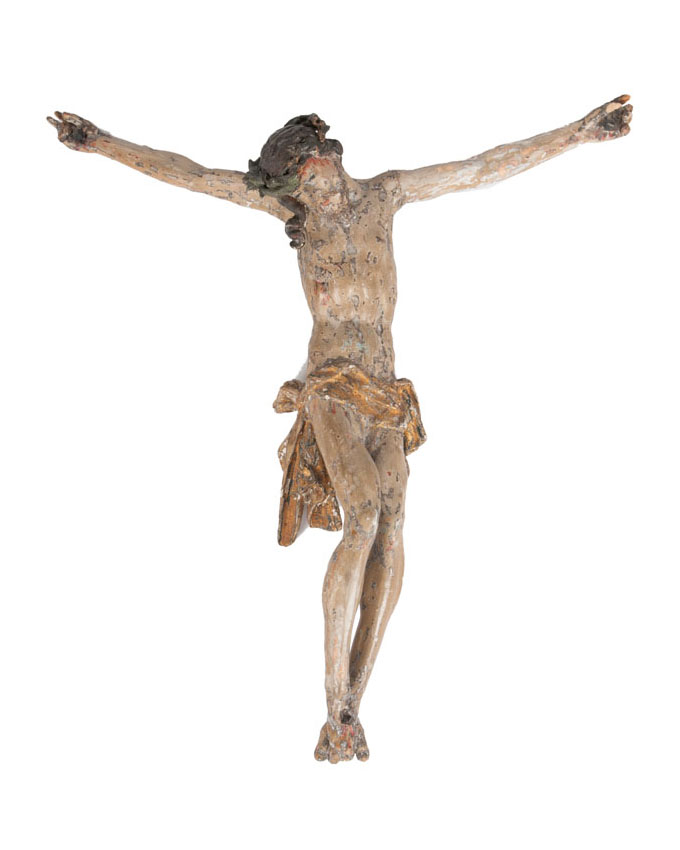 A wooden sculpture 'Corpus Christi'