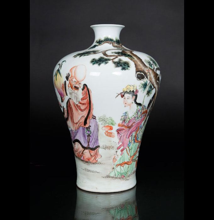 A meiping vase with Shoulao