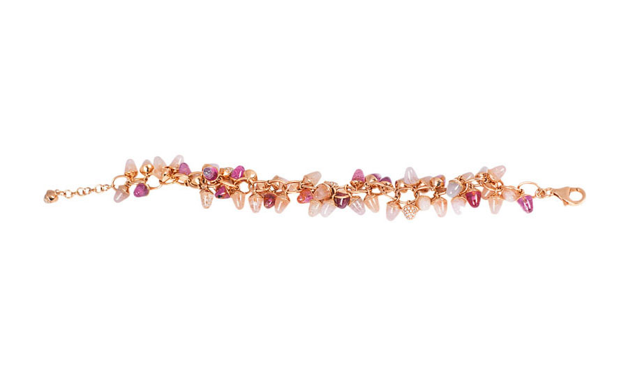 A modern tourmaline diamond bracelet