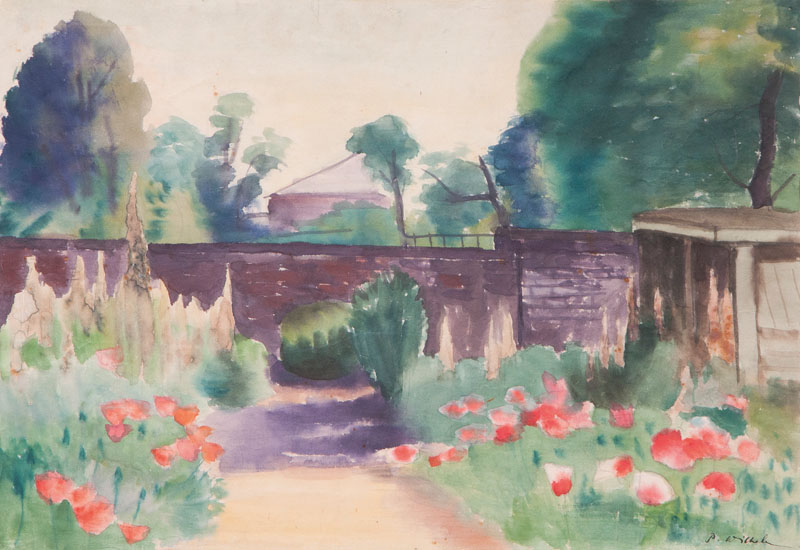 Summer Landscape with Bridge