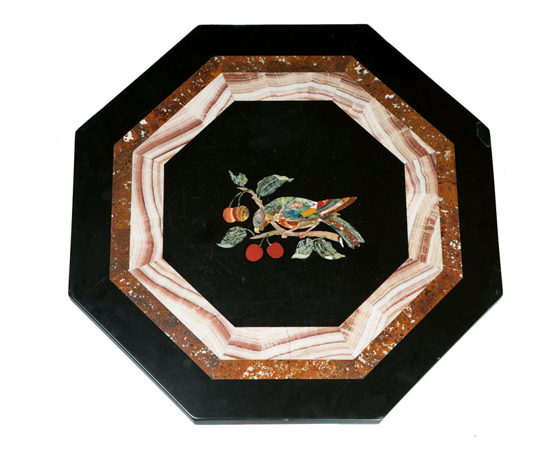 Kleiner Pietra-Dura-Tisch - Bild 2