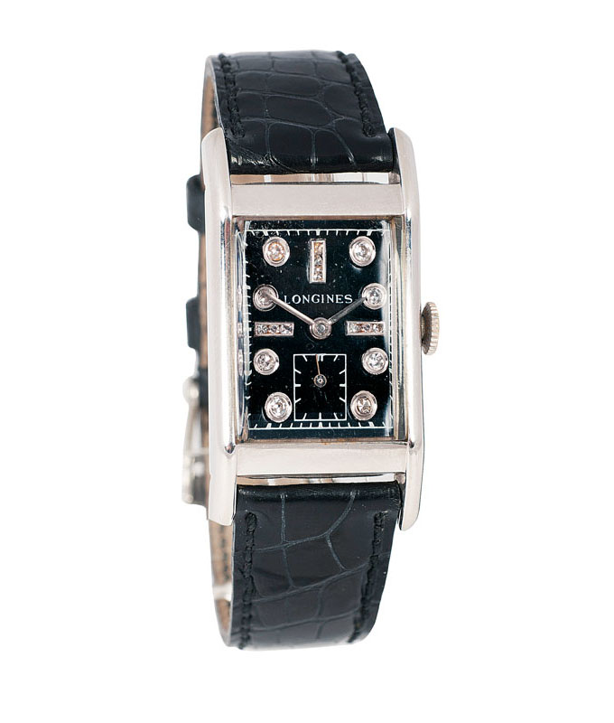 Herren-Armbanduhr mit Diamanten von Longines