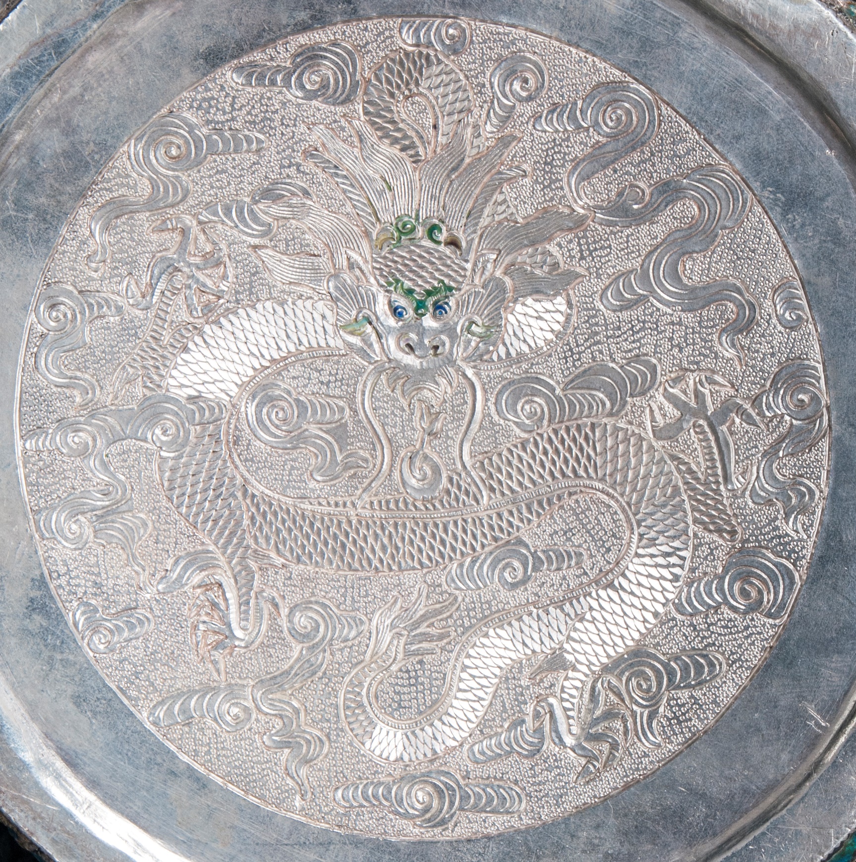 An impressive and very rare Tibetan ewer and cover 'Duomuhu' - image 2