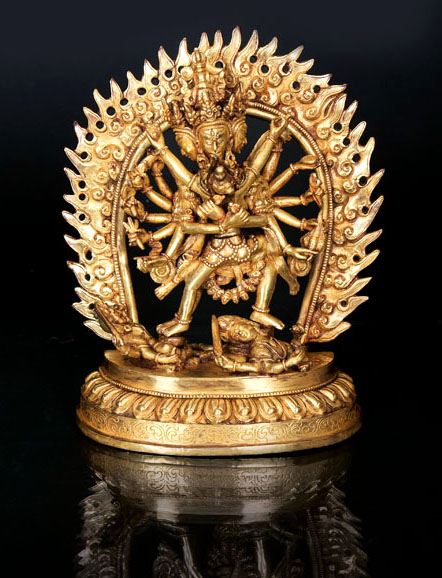 A bronze figure 'Chakrasamvara'