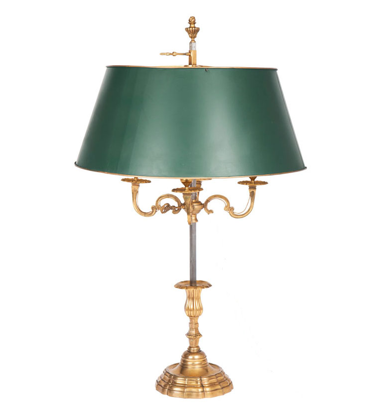 A tall Bouillotte-lamp