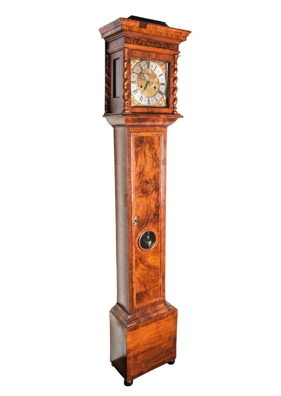 A Charles II long case clock