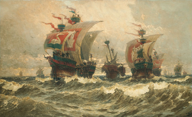 Return of the Hamburger fleet after victory over the Vitalienbrüder